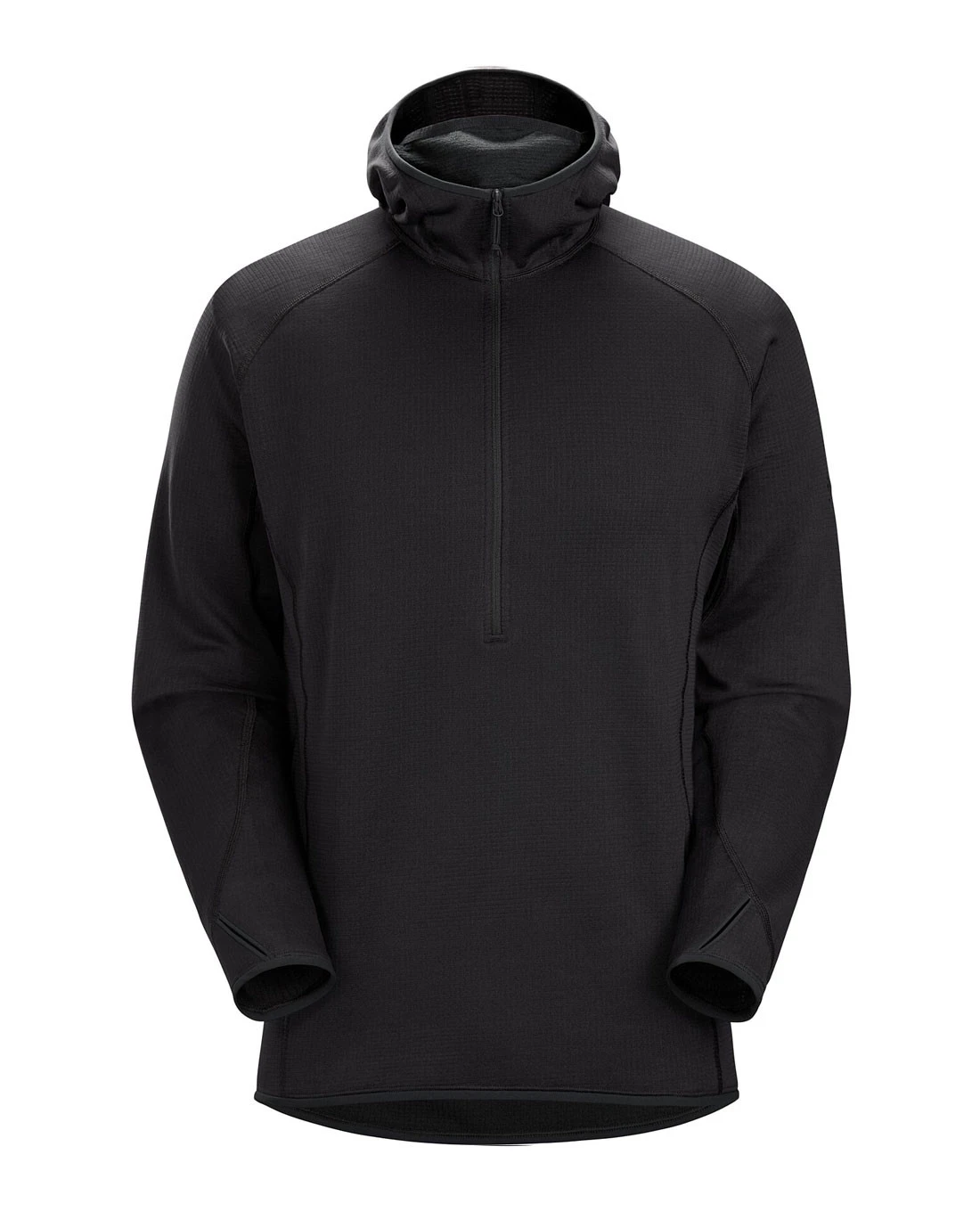 Delta AR Half Zip Hoody Black Schwarz