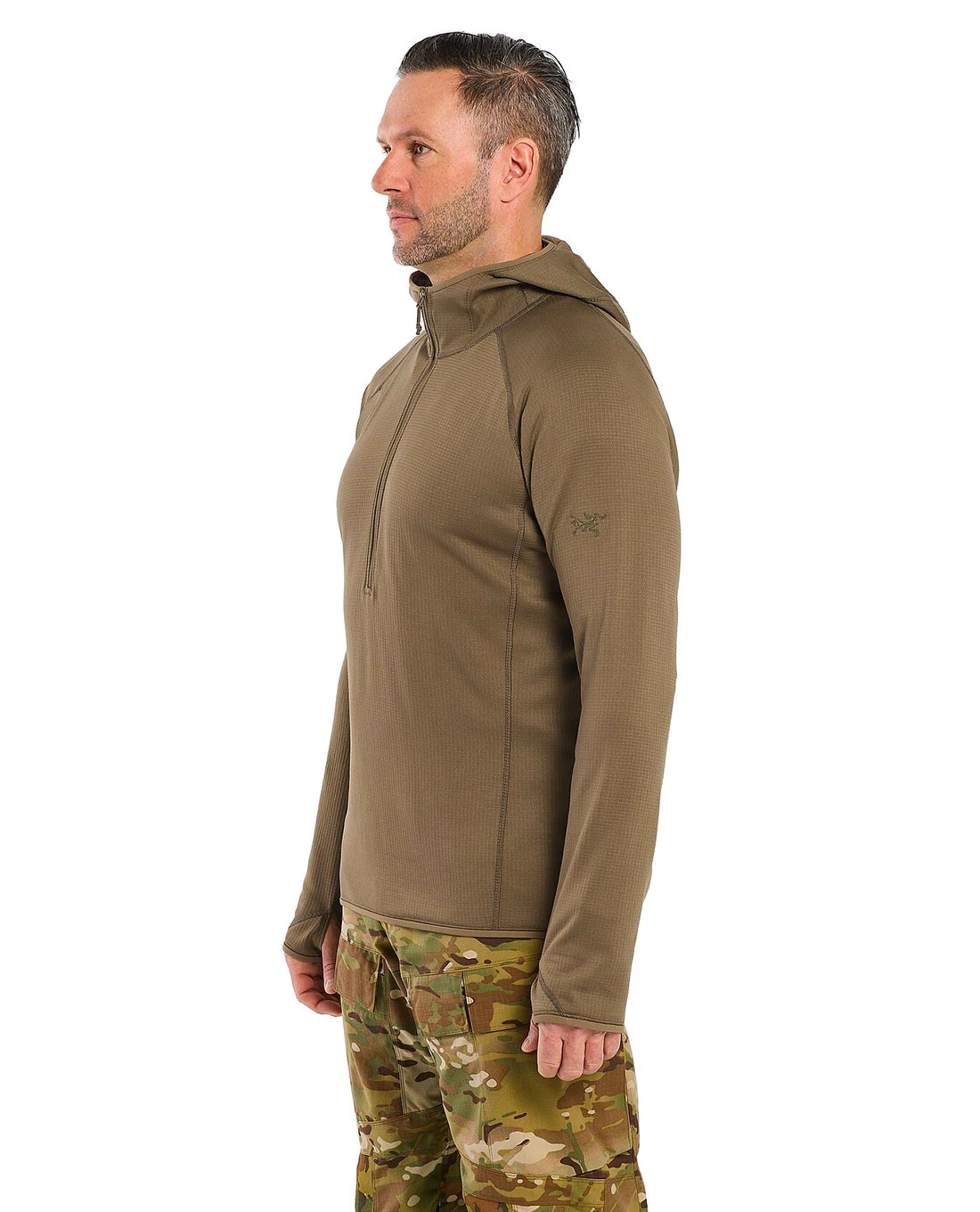 Delta AR Half Zip Hoody Black Schwarz – Bild 3