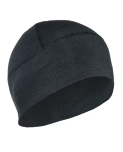 Merino Beanie TACWRK Logo Black Schwarz