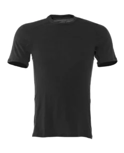 Merino Slim T-Shirt Black Schwarz