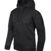 Urban Tactical Hoodie FullZip Black Schwarz