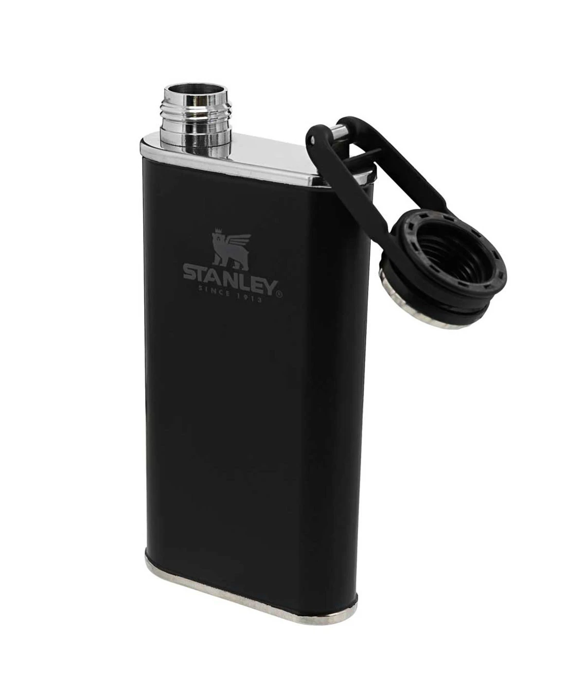 Stanley Classic Wide Mouth Flask 0.23l Matt Schwarz – Bild 2